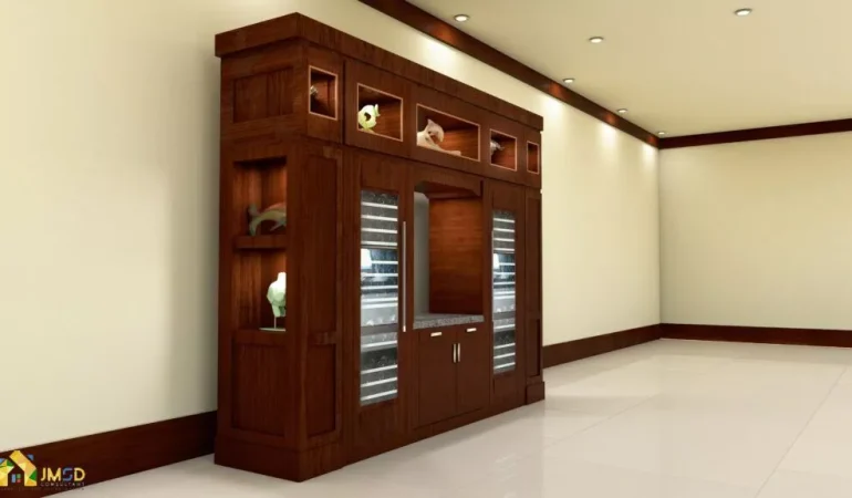 3D Rendering for Wine Cabinet project Idea in Honolulu Hawaii