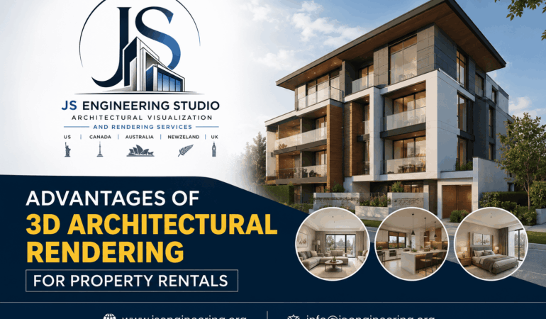 3D Architectural Rendering for Property Rentals