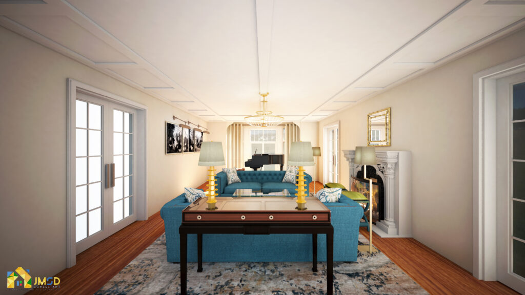 living Room Design Rendering NYC