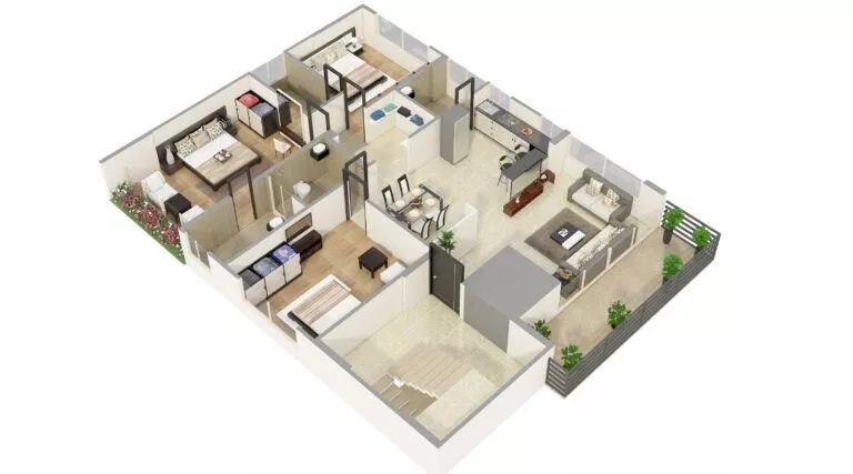 3D Floor Plan Design Rendering Services