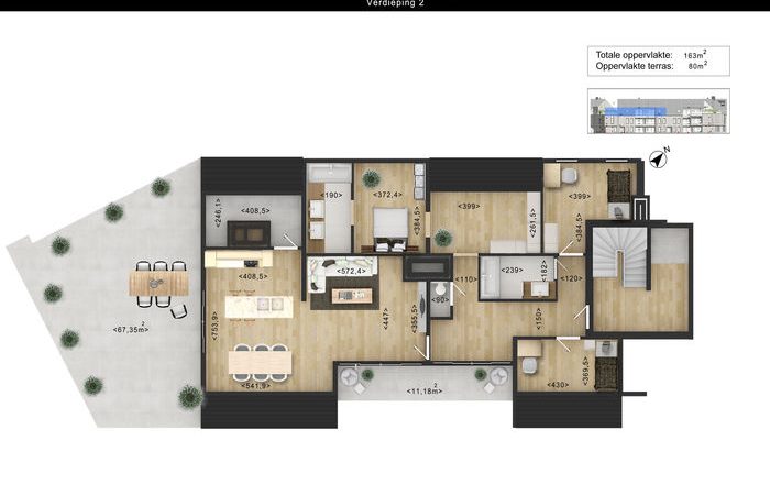 Color 2D Floor Plan Rendering Fresno California