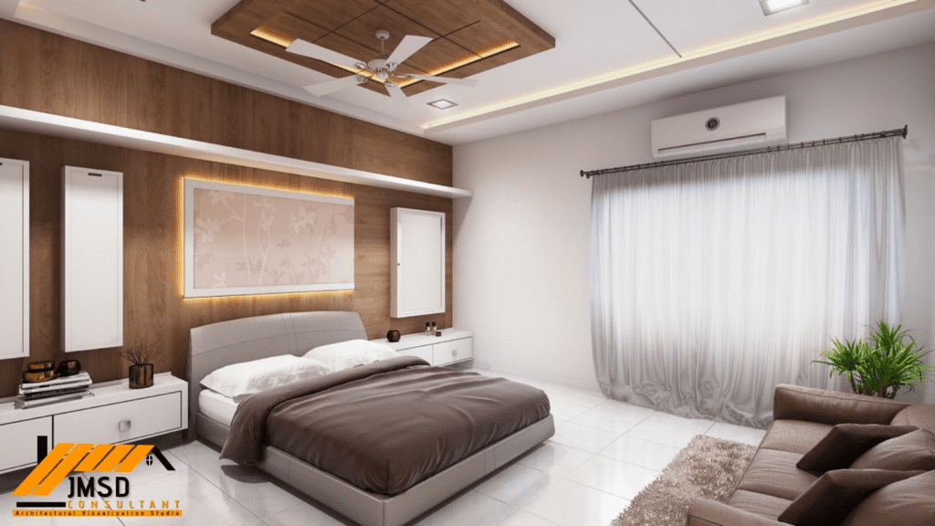 Bedroom Rendering for Interior Design Fresno California