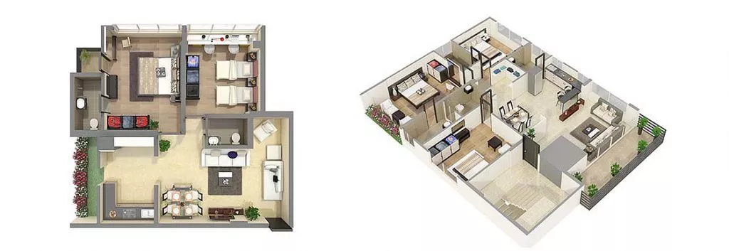 3D Floor Plan Design Rendering Muscat Oman