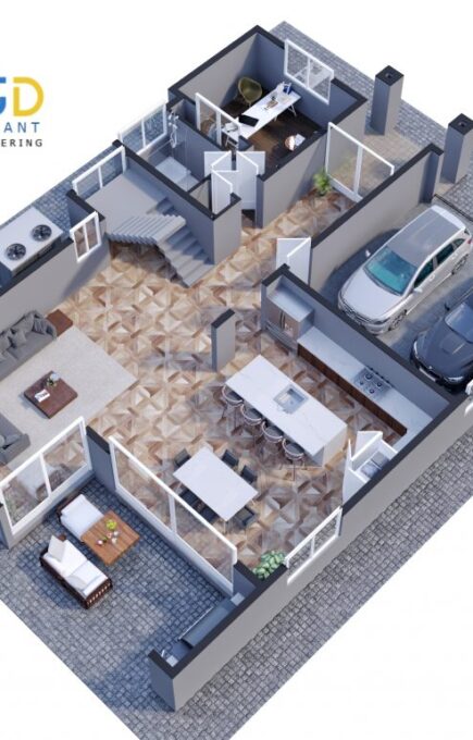 3D Floor Plan Design Rendering Services