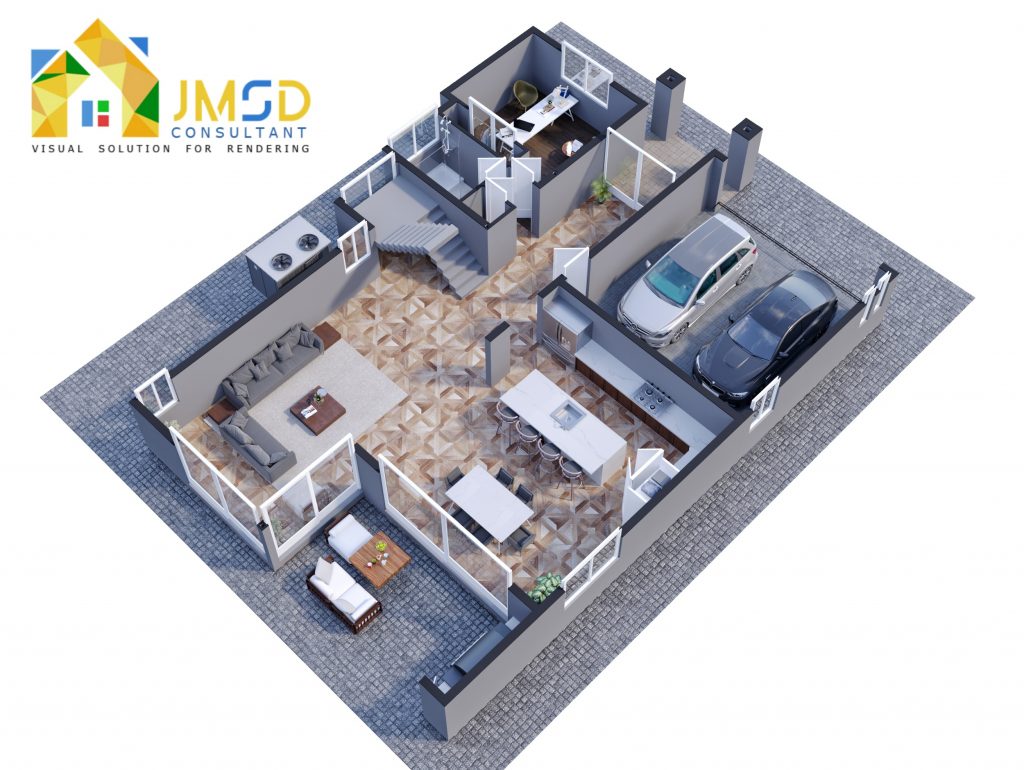 3D Floor Plan Design Rendering Services