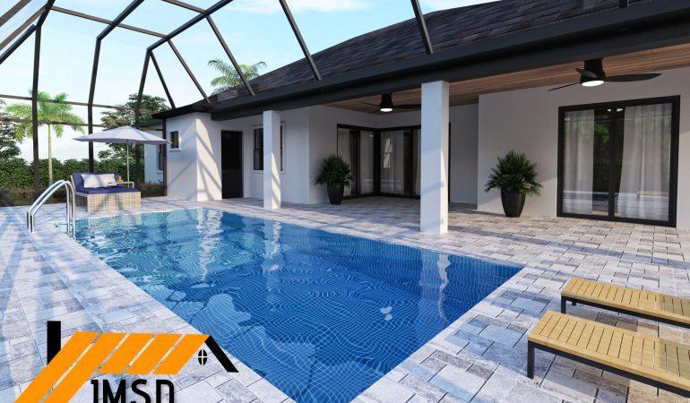 Swimming Pool Design Rendering Sarasota Florida