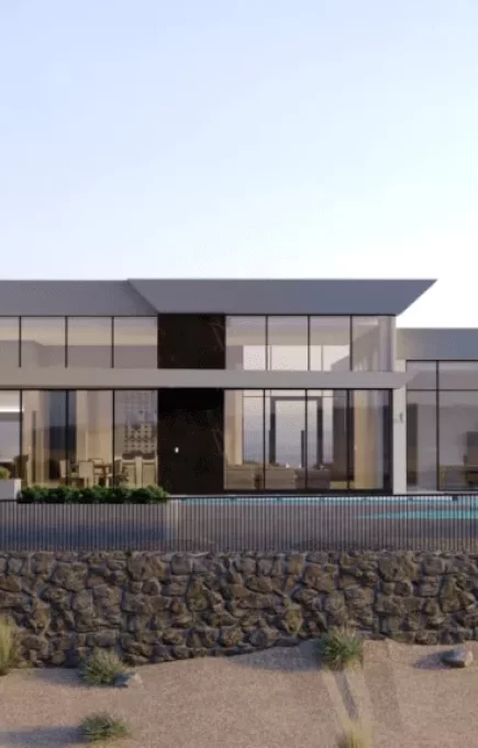 3D Visualization Villa Exterior Design Oakland California