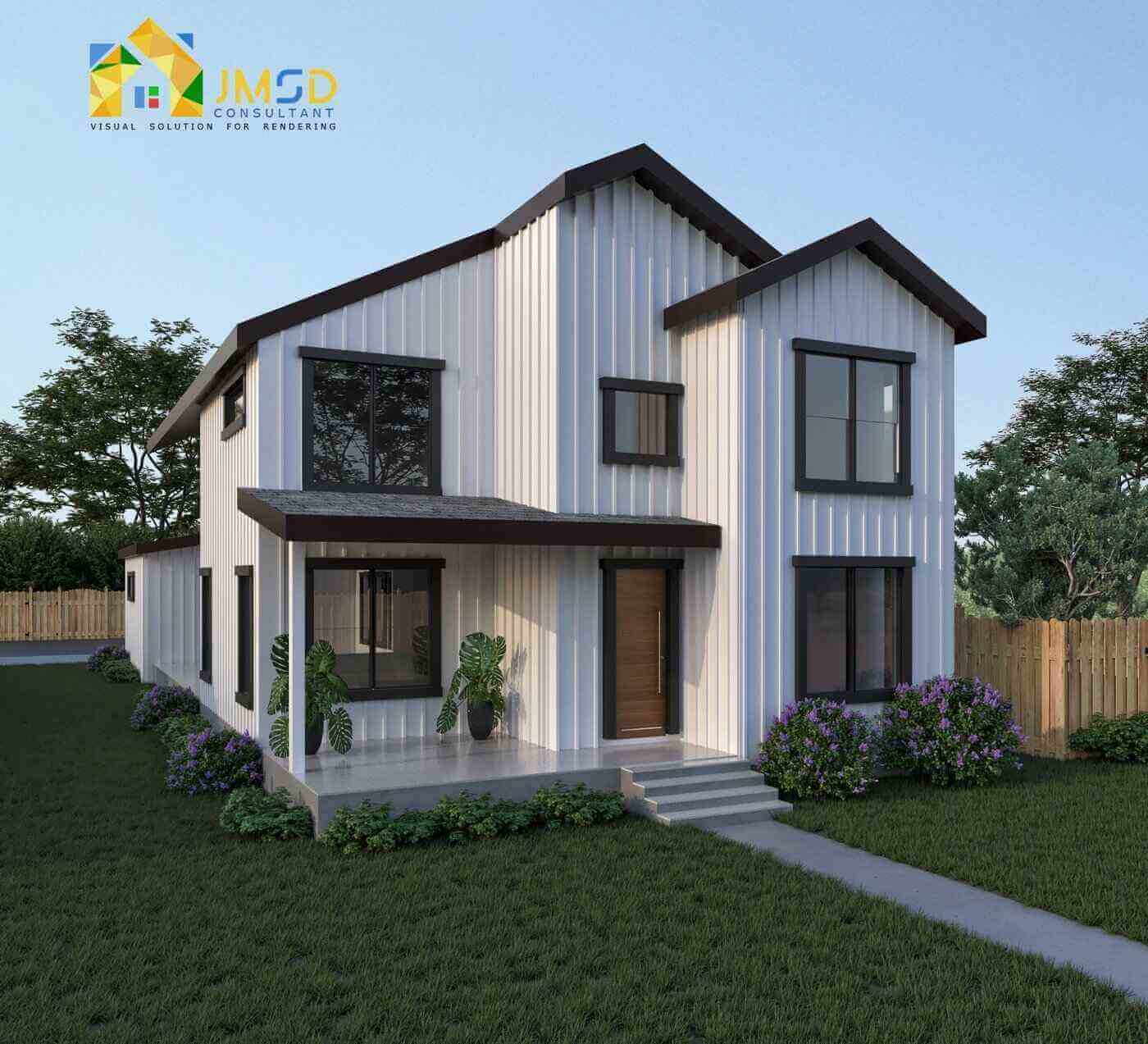 SINGLE FAMILY HOME EXTERIOR RENDERING IN WHEAT RIDGE COLORADO