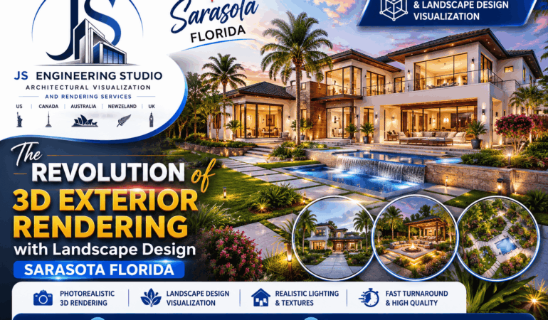 3D Exterior Rendering Sarasota Florida
