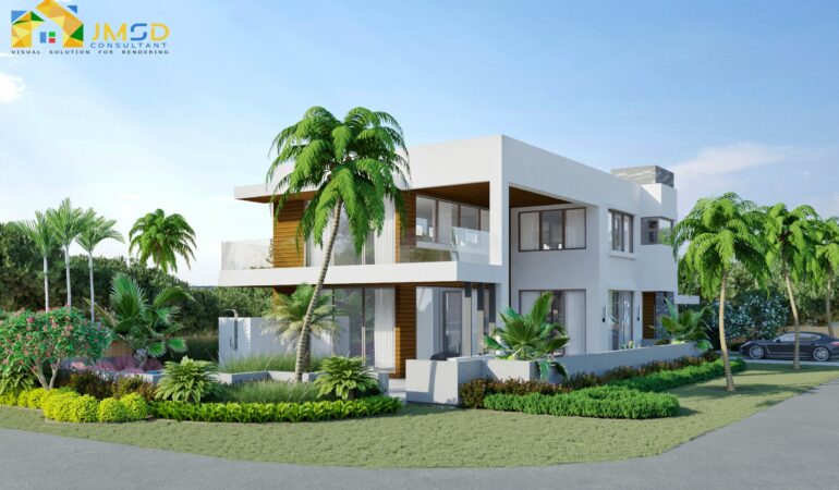 Single Family Home Rendering Miami Florida