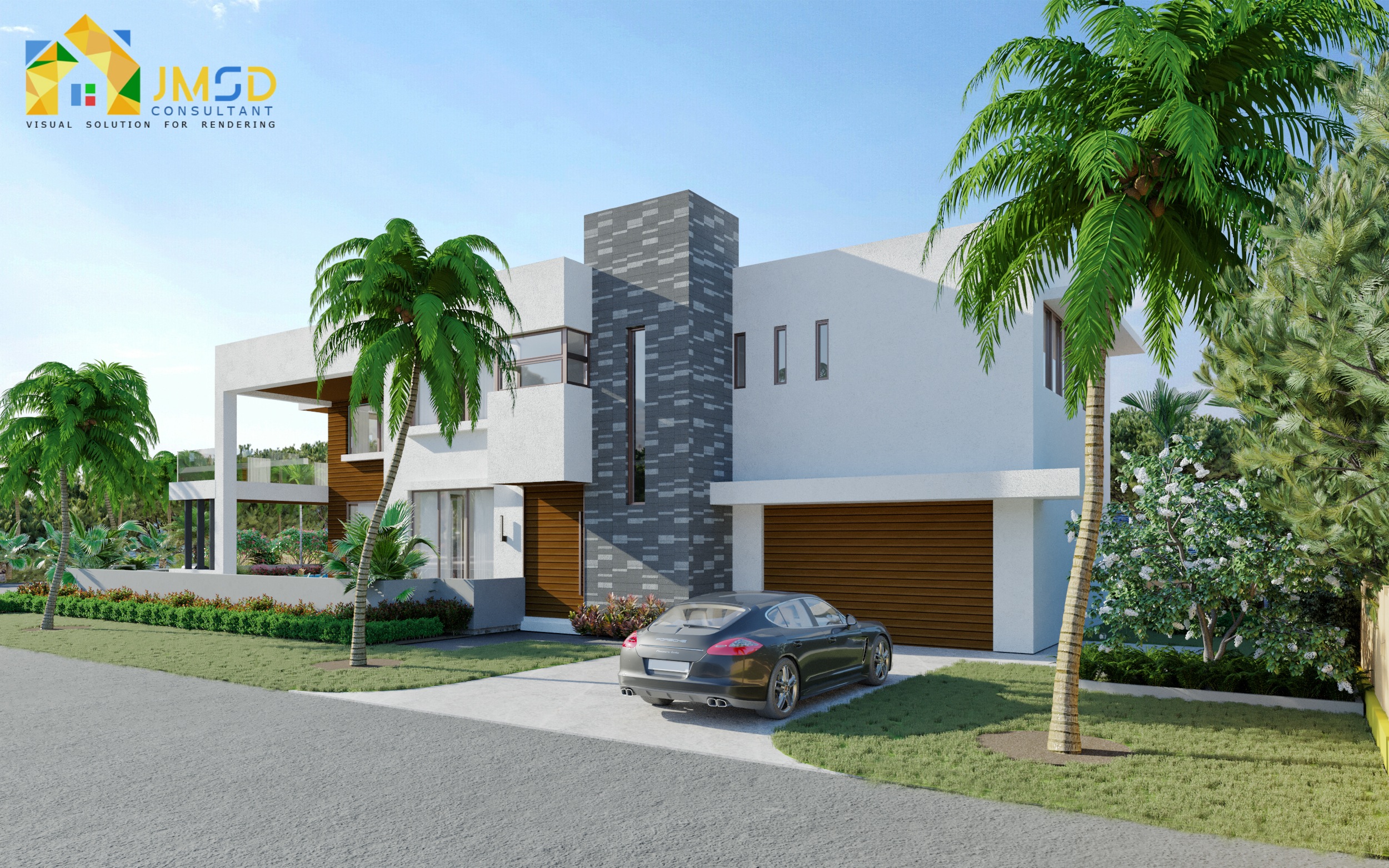 3D Exterior Rendering Miami Florida