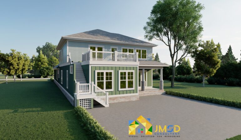 3D Exterior Rendering Myrtle Beach South Carolina