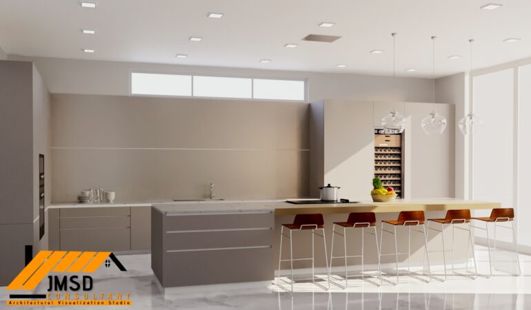 3D Rendering for Kitchen Design Philadelphia Pennsylvania