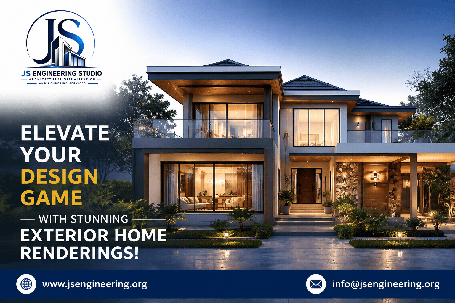 Stunning Exterior Home Renderings