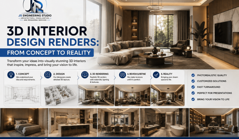 3D Interior Design Renders From Concept to Reality