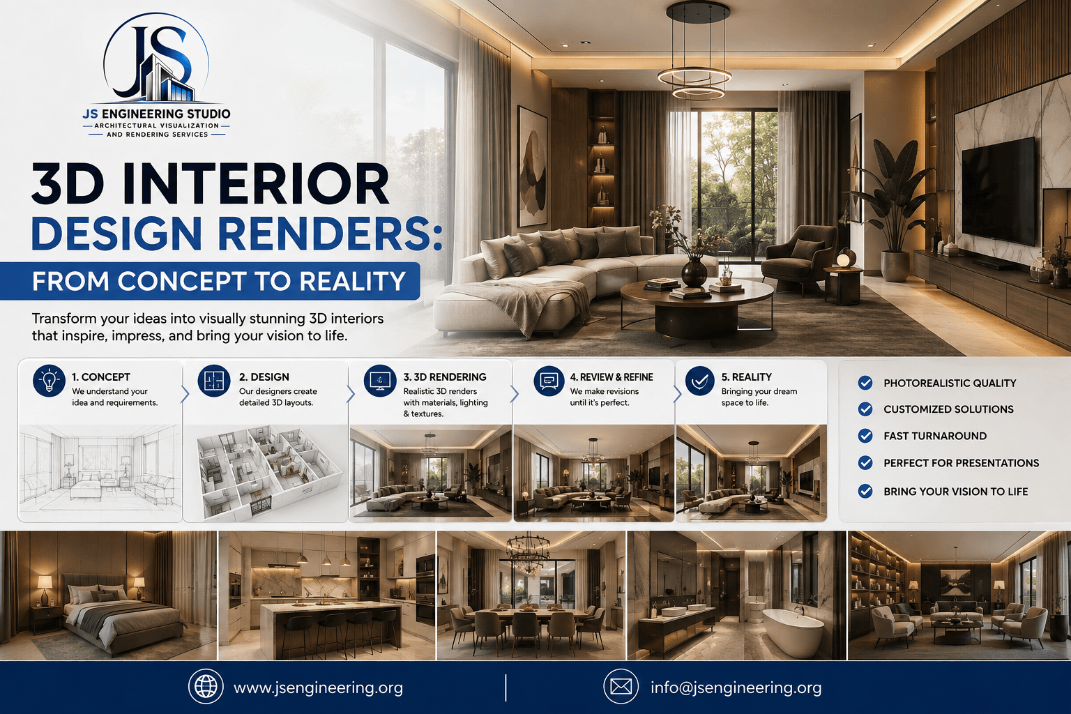 3D Interior Design Renders From Concept to Reality