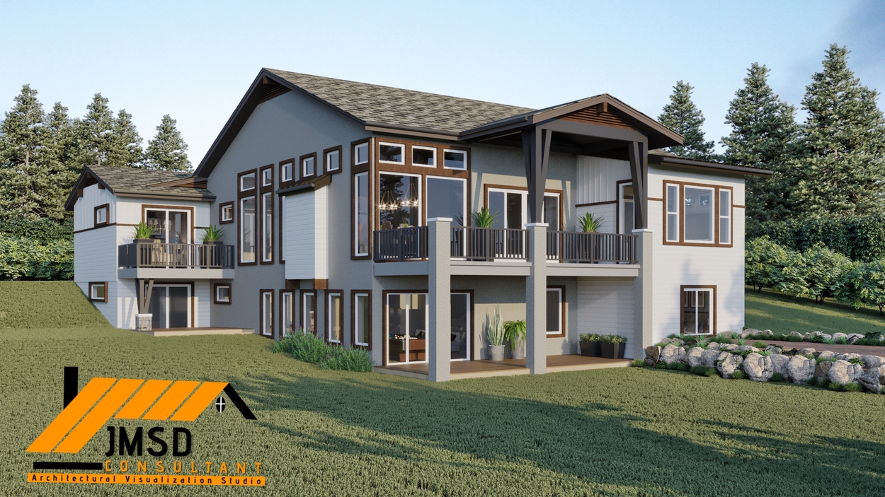3D Rendering for Home Elevations