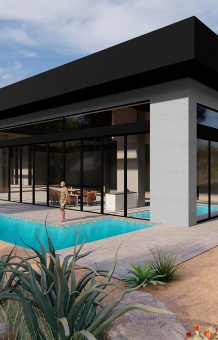 3D Exterior Rendering with Landscape in San Jose California