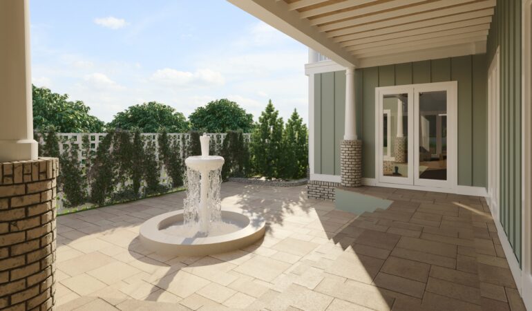 3D Rendering Entrance Visualization Raleigh North Carolina