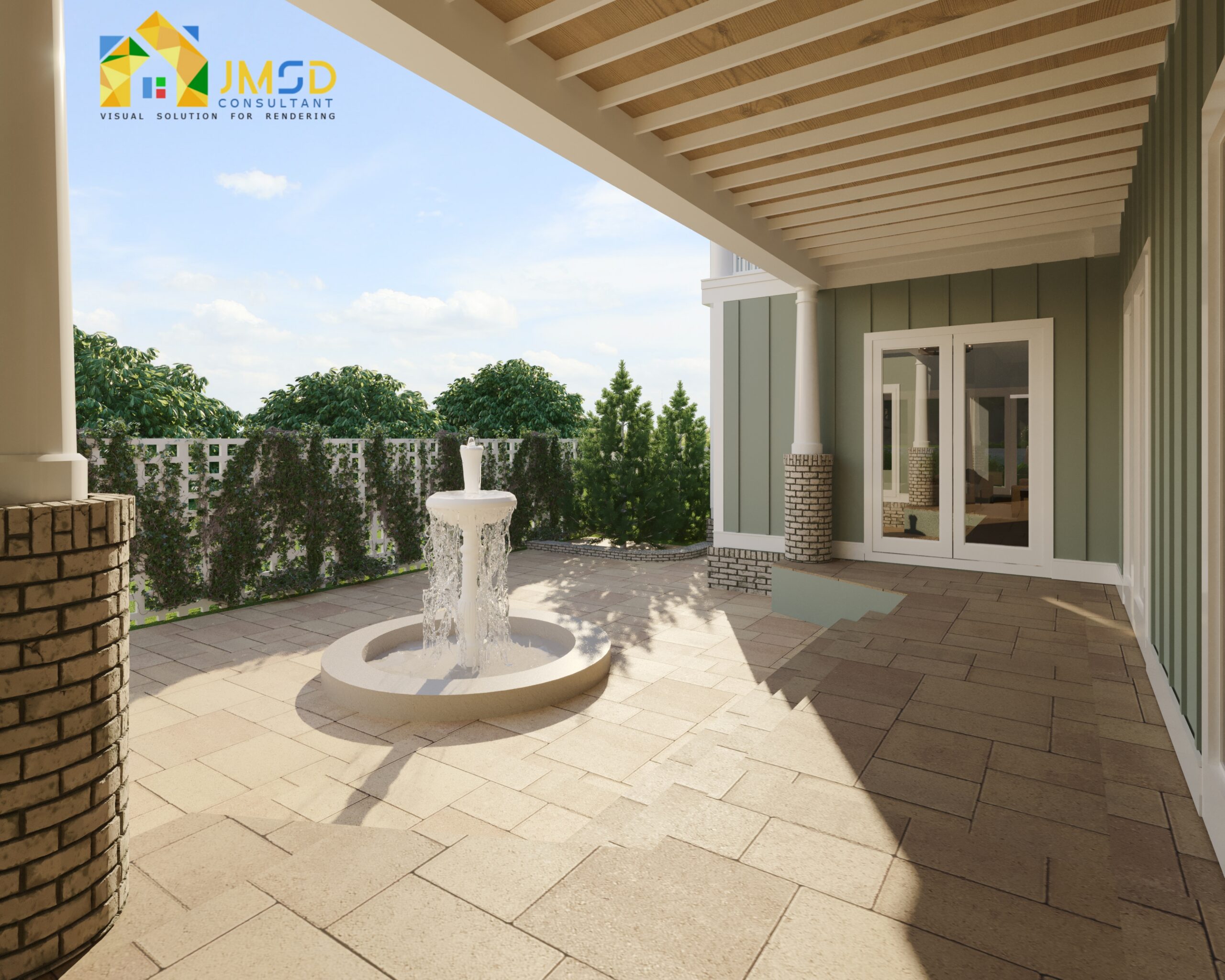 3D Rendering for Entrance Visualization Asheville North Carolina