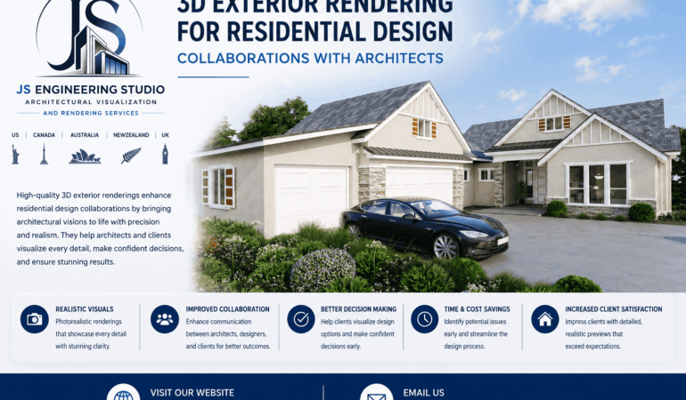 3D Exterior Rendering for Home Design with Architects