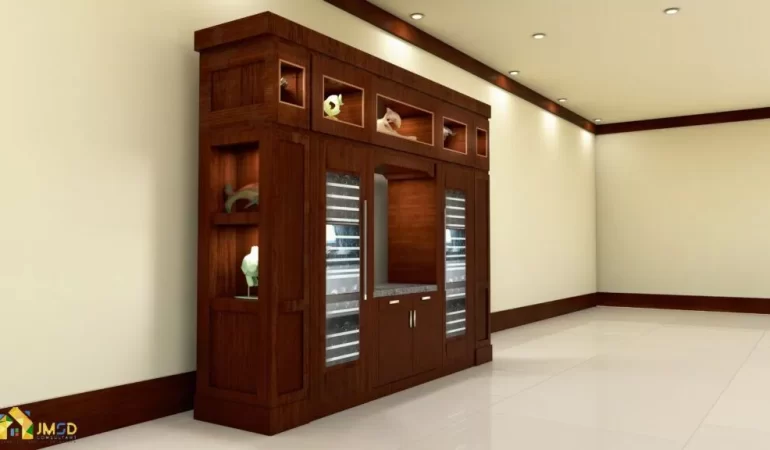 3D Rendering for a Wine Cabinet Honolulu Hawaii