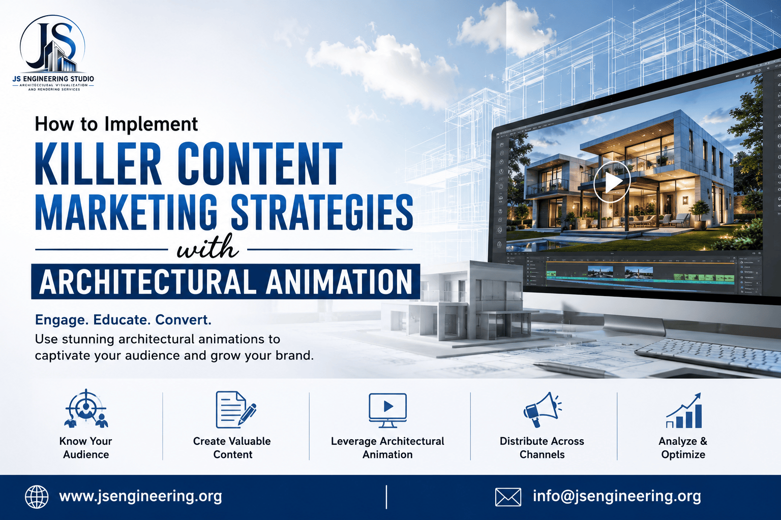 Architectural marketing strategy and animation