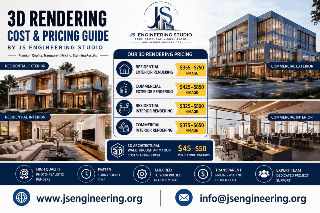 3D Rendering Cost - 3D Rendering Price | JS Engineering Studio