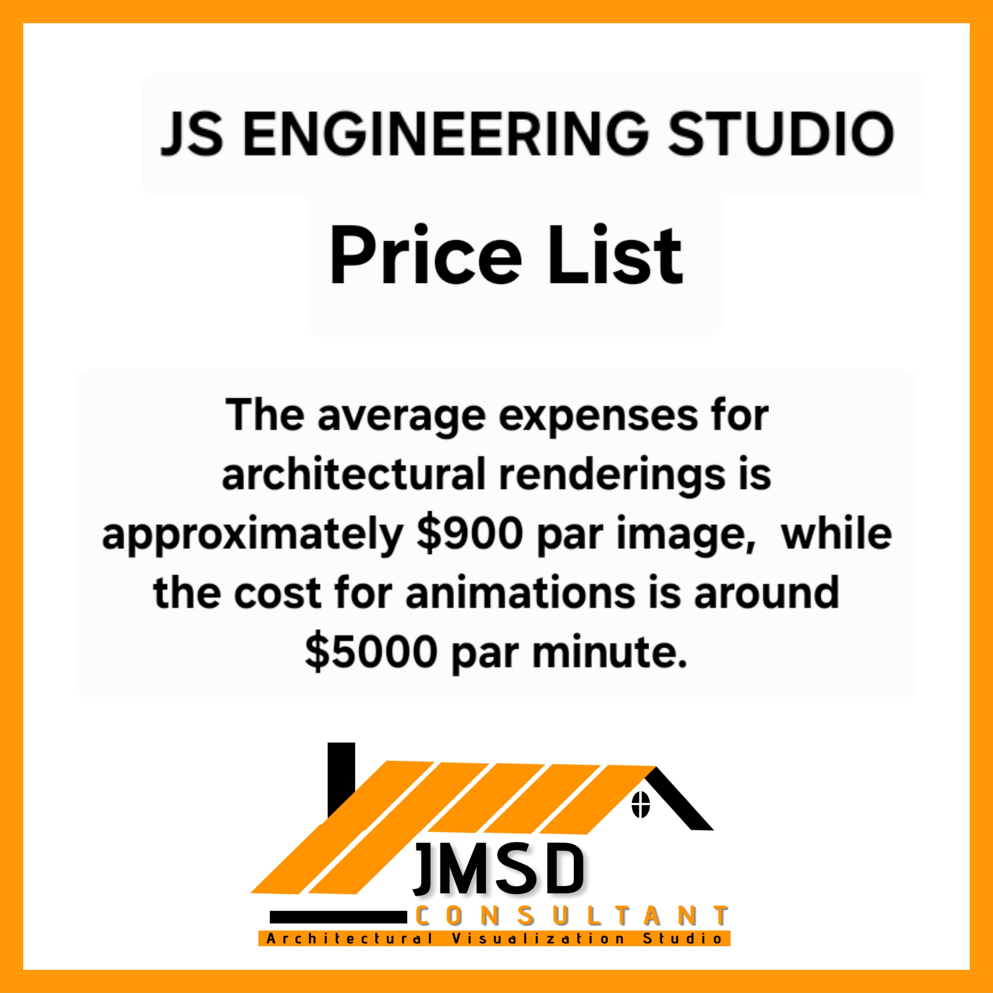 3D rendering and architectural visualization services cost