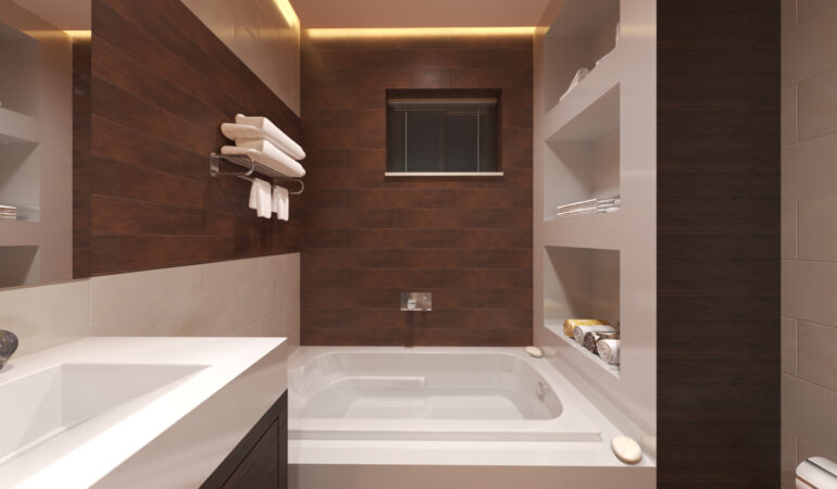 3D Rendering for Bathroom Interior Design Ideas in Houston Texas