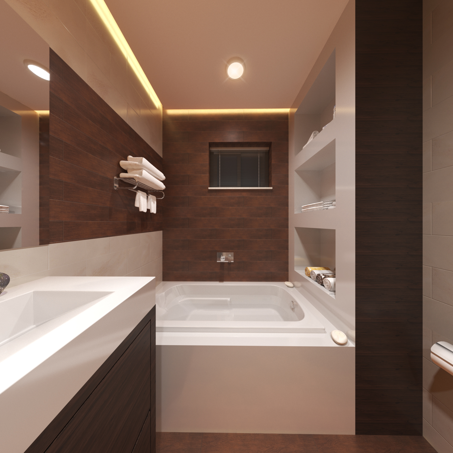 3D Rendering for Bathroom Interior Design Ideas in Houston Texas