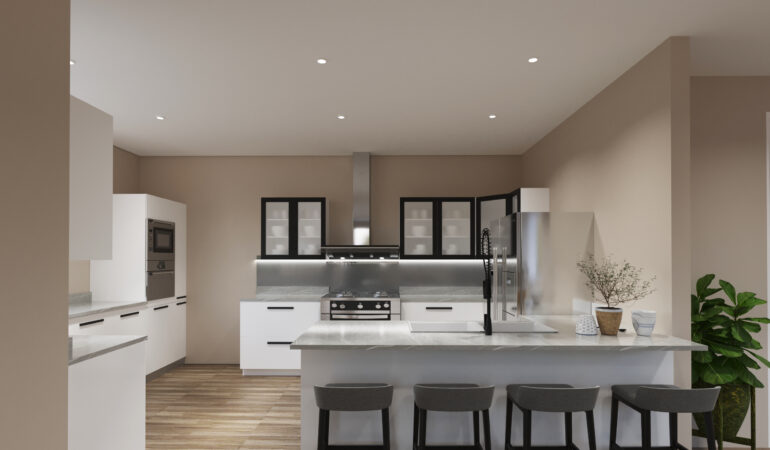 3D Kitchen Design Rendering Cleveland Ohio