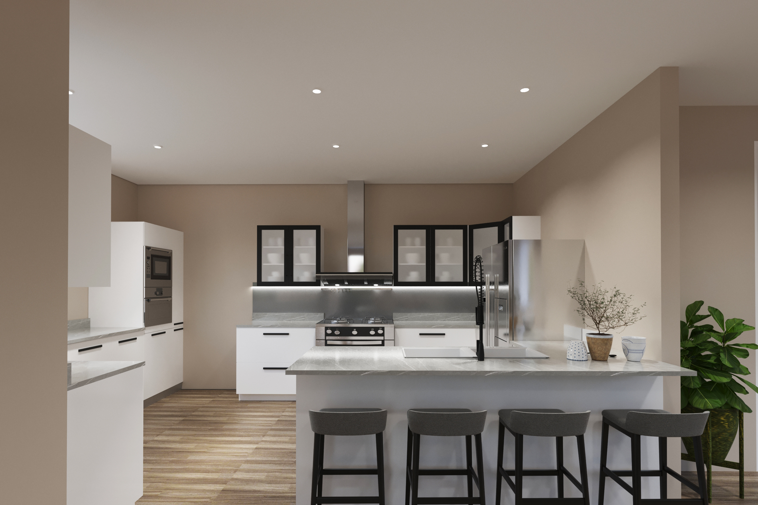 3D Kitchen Design Rendering Cleveland Ohio