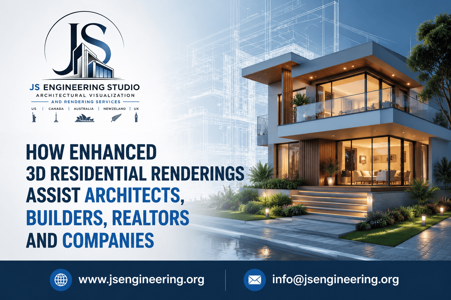 3D Residential Renderings for Architects, Builders, Realtors and Companies