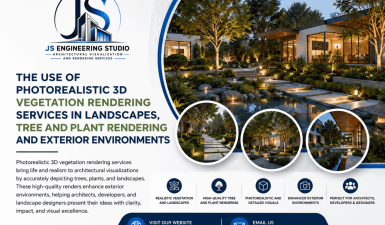 Photorealistic 3D Vegetation Rendering Services