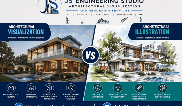 Architectural Visualization vs Architectural Illustration