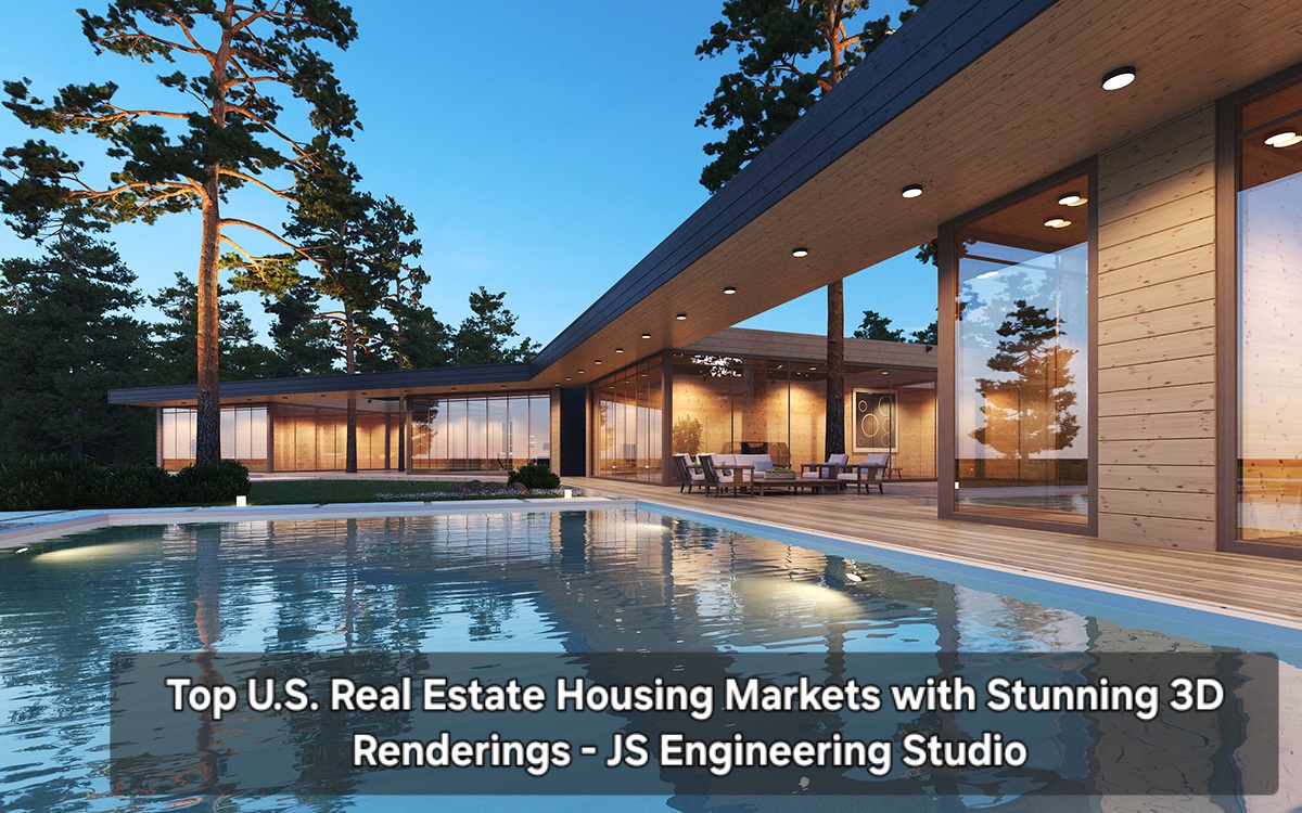 U.S. Real Estate Housing Markets with 3D Renderings