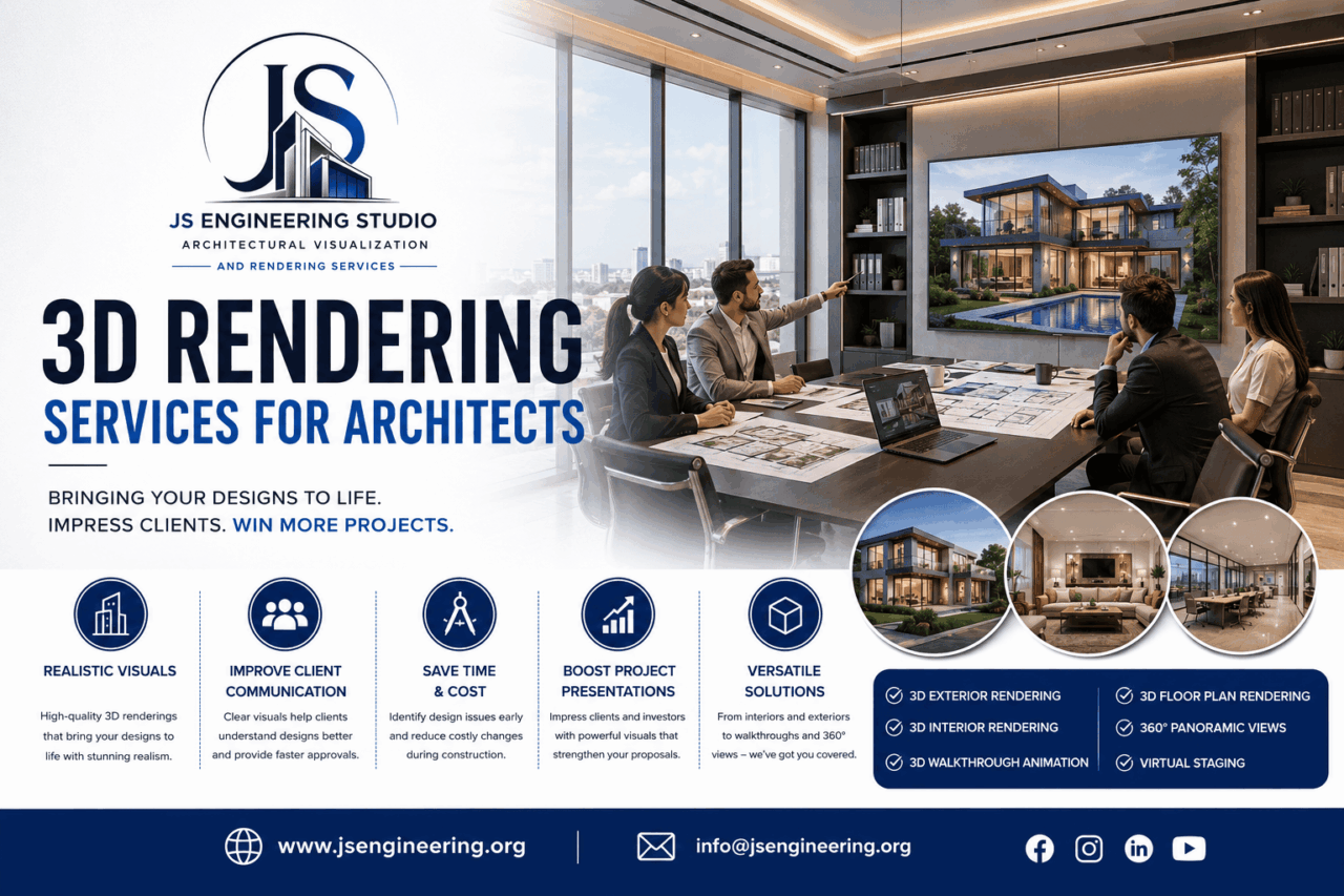 3D Rendering Services for Architects, 3D Visualization to Architects