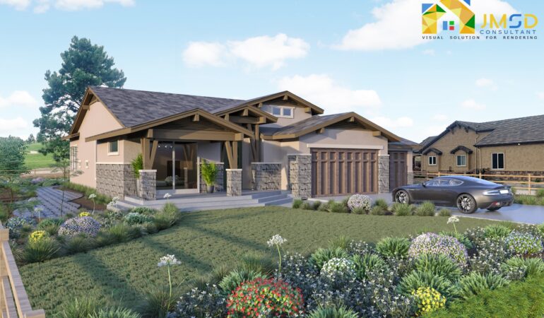 3D Rendering of a House in Denver Colorado