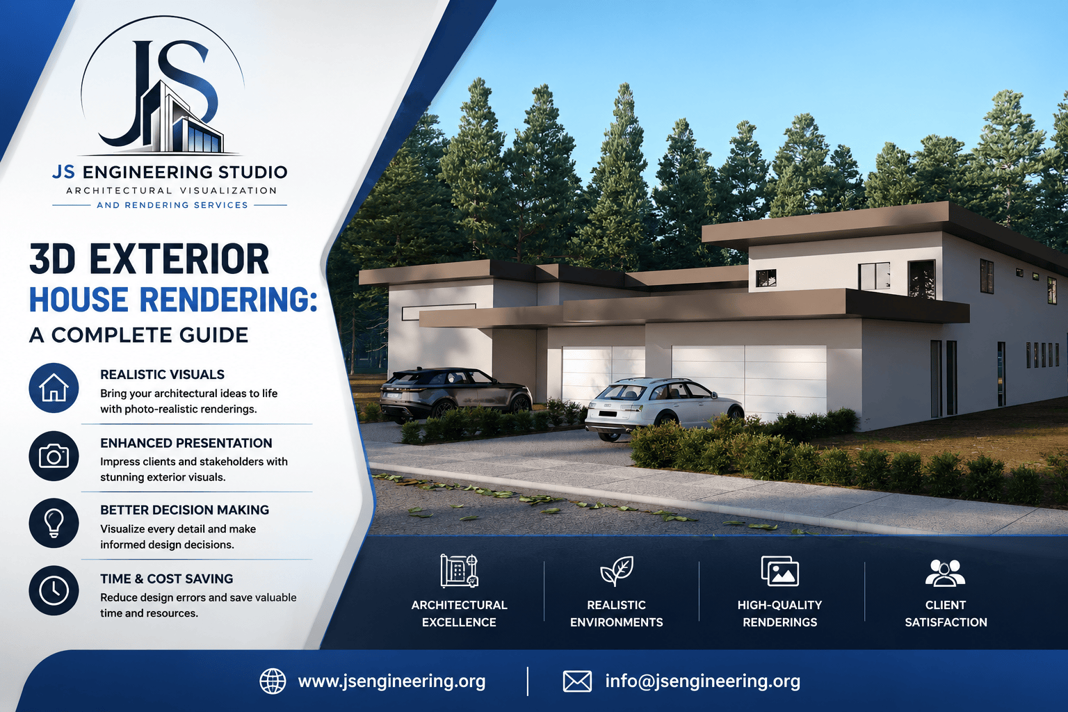 3D Exterior House Rendering Services