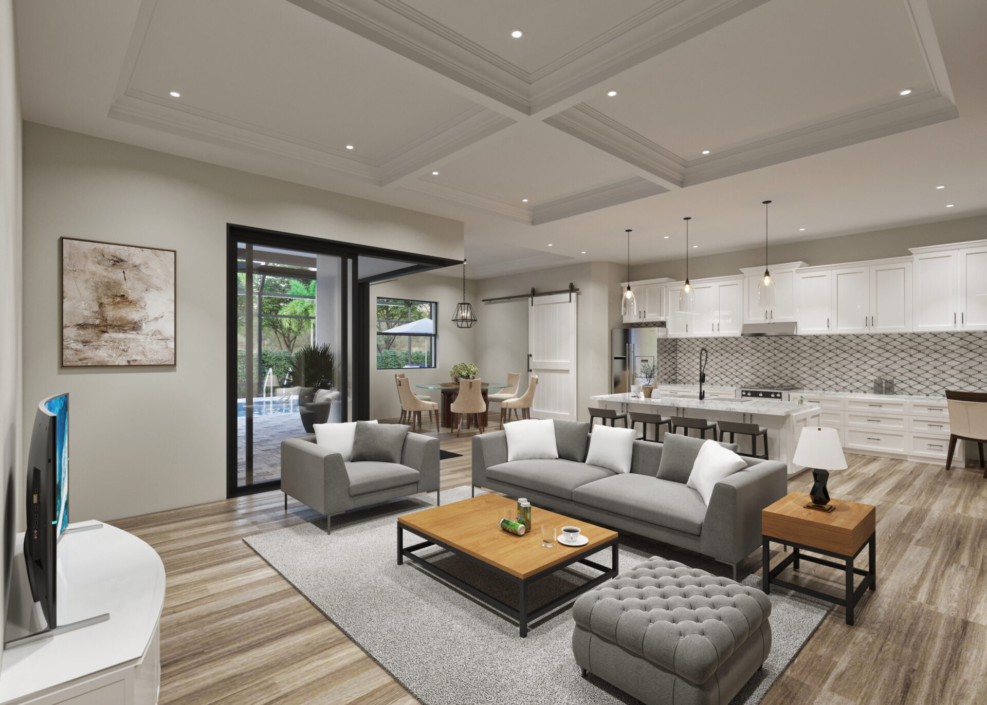 3D interior rendering New Orleans Louisiana