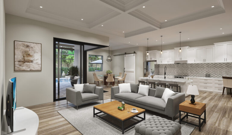 3D interior rendering New Orleans Louisiana