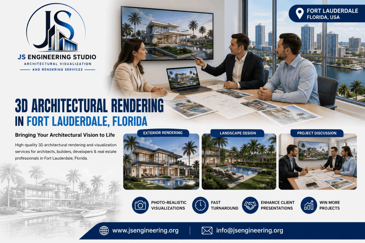 3D Architectural Rendering in Fort Lauderdale - JS Engineering