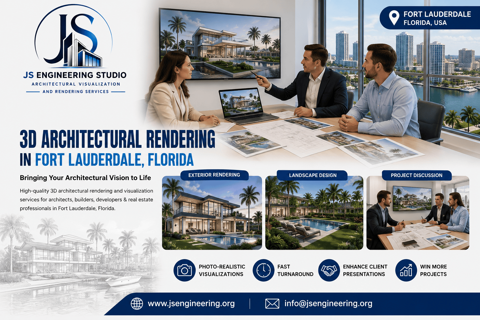 3D Architectural Rendering in Fort Lauderdale