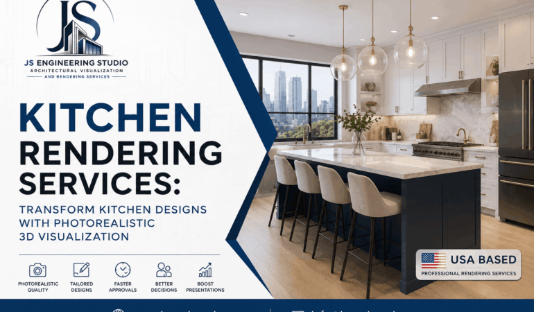 3D Kitchen Rendering Services