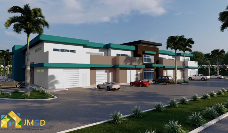 3D Commercial Building Rendering in Las Vegas NV