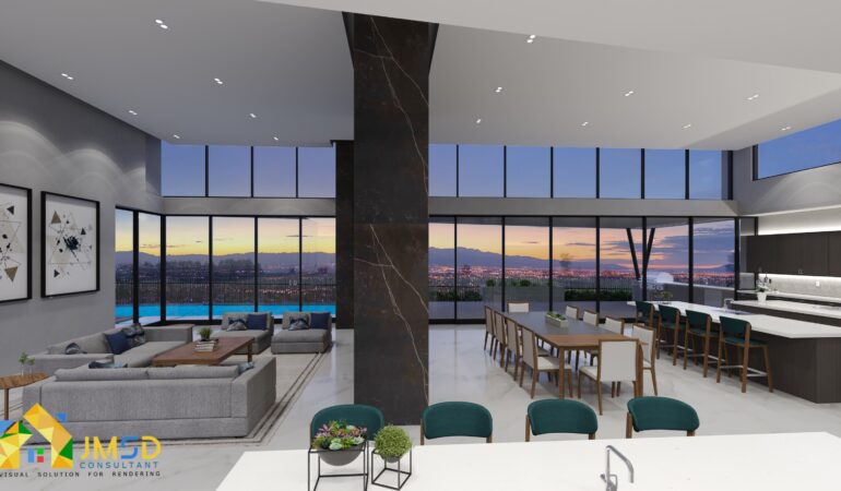 Interior Design 3D Visualization in Long beach CA