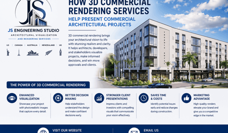 3D Commercial Rendering for Architectural Projects