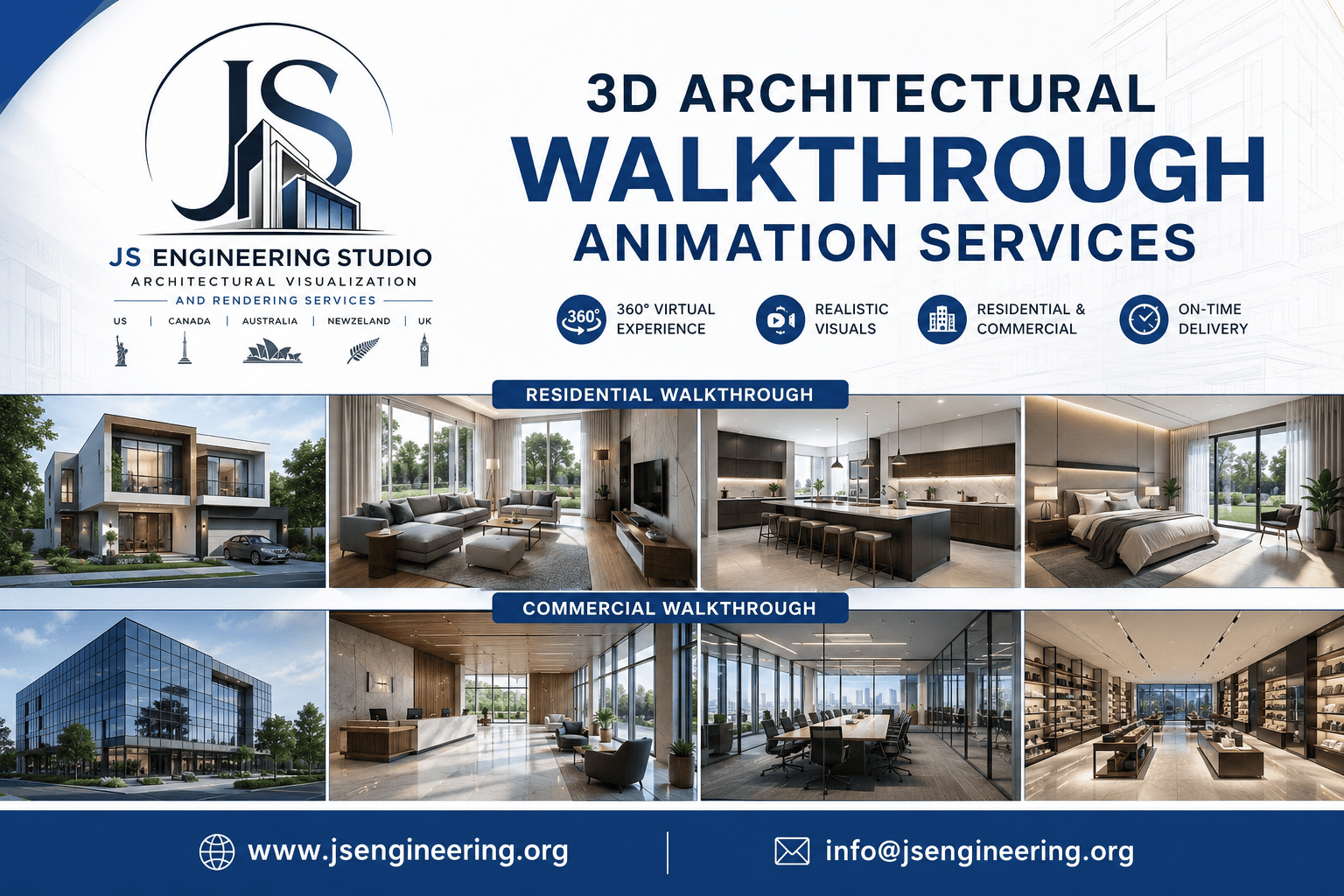 3D Architectural Animation Services - JS Engineering Studio