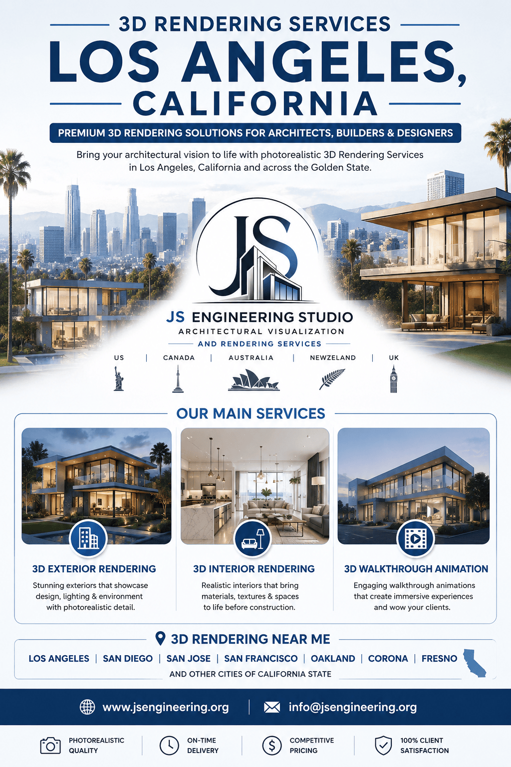 3D Rendering Services Los Angeles California